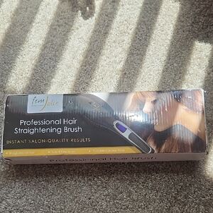 Jolie Professional Hair Straightening Brush - Black